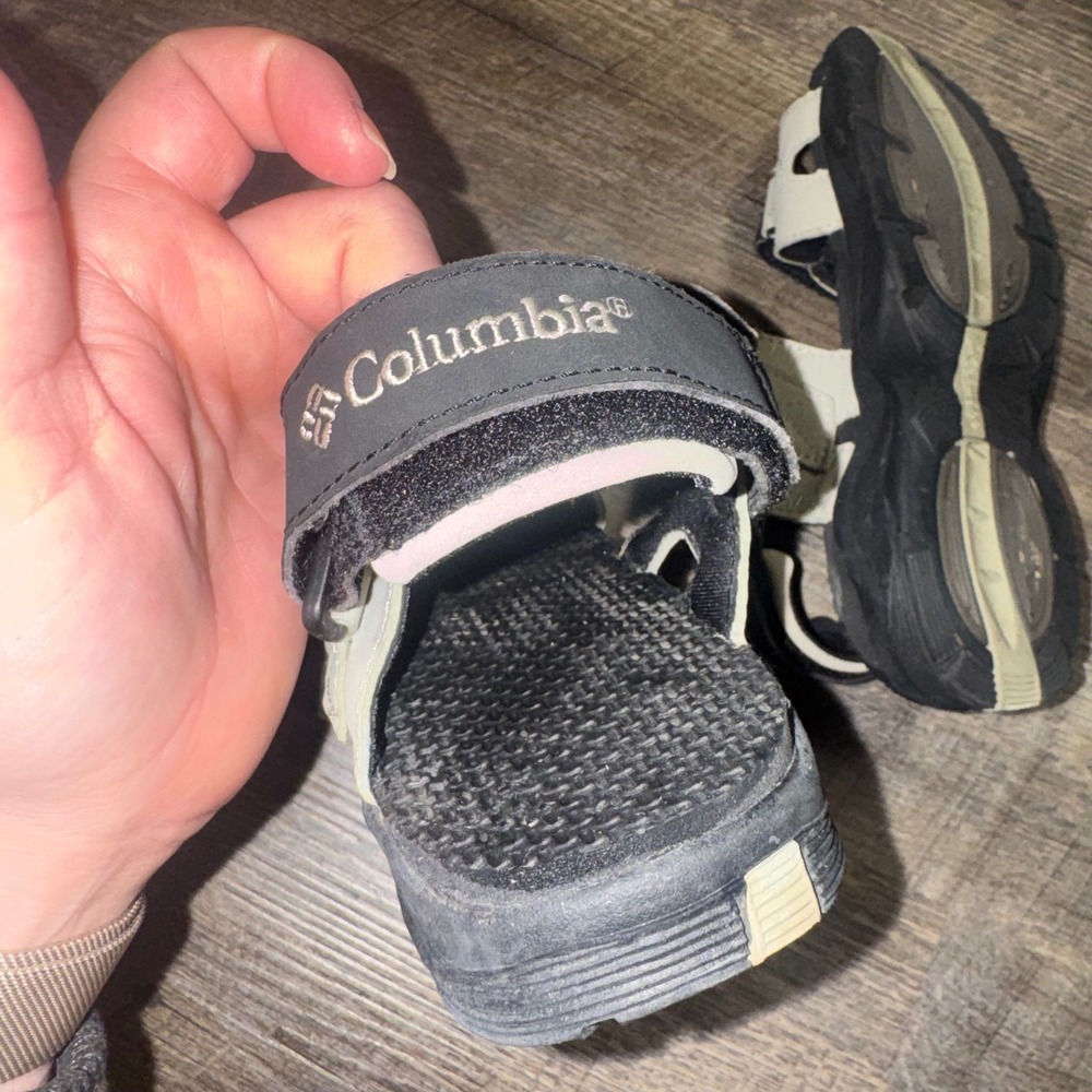 Columbia Whidbey Sandals Womens 6 Black Cream Sport Hiking Outdoor Adjustable - Picture 7 of 7